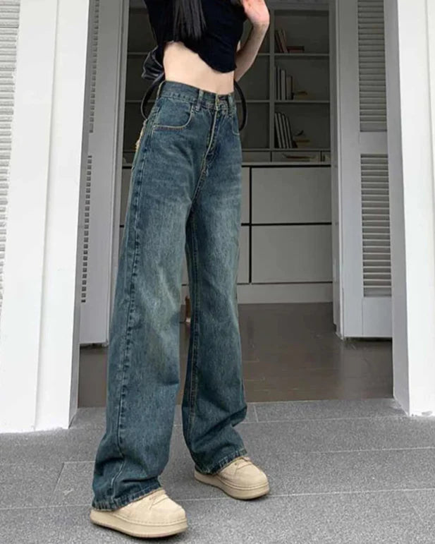 Ondrilla High Waist Wide Leg Jeans