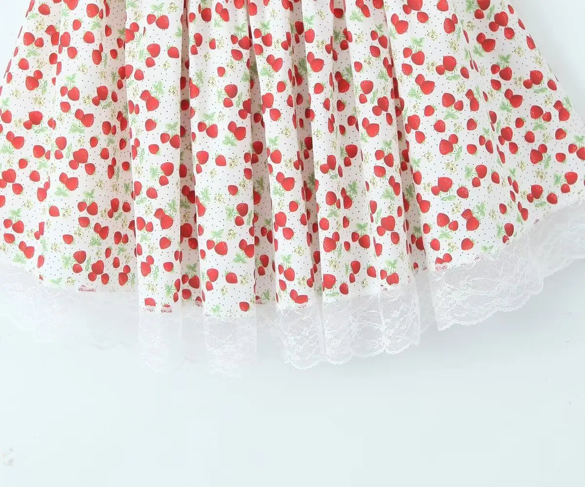 Floral Printed Pink Puff Sleeve Mini Dress