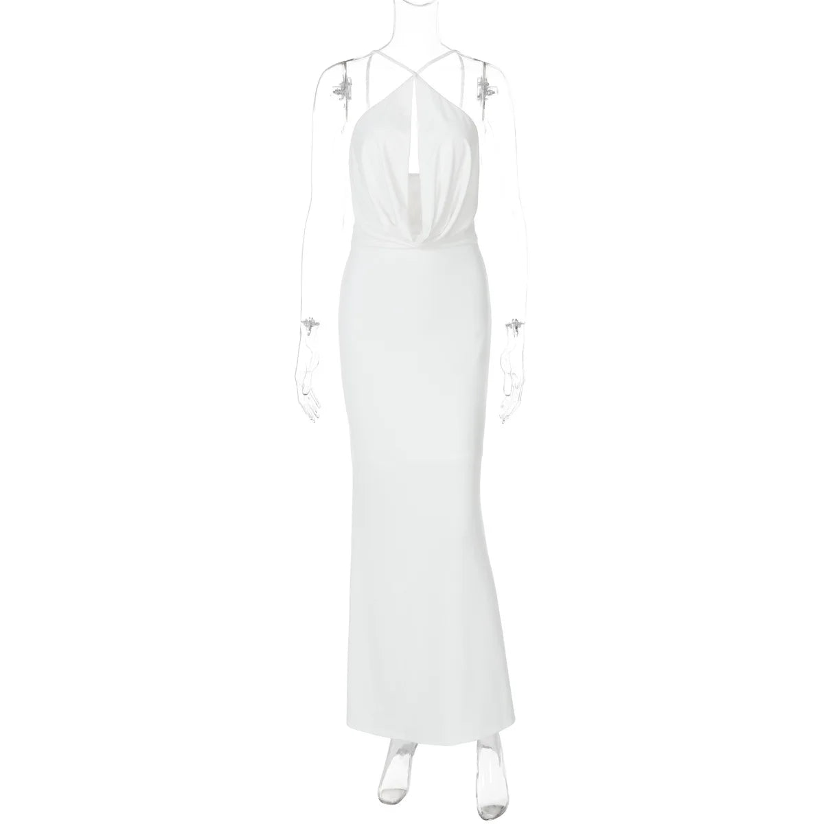 Halter Tie Up Maxi Dress