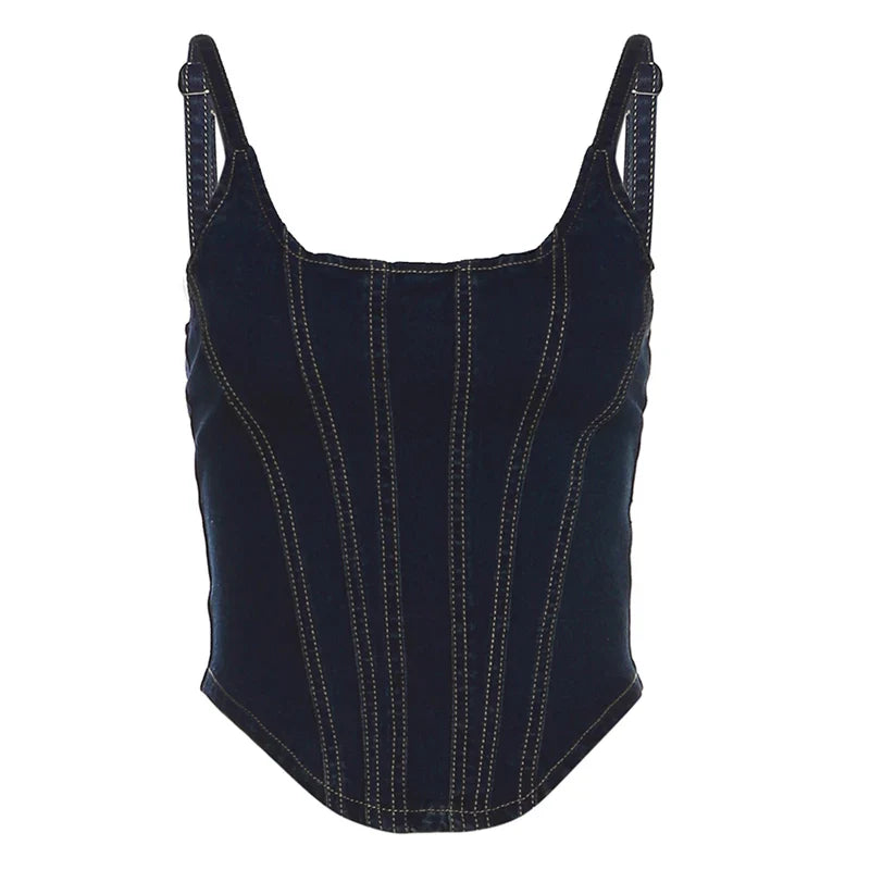 Denim Darling Bustier Top