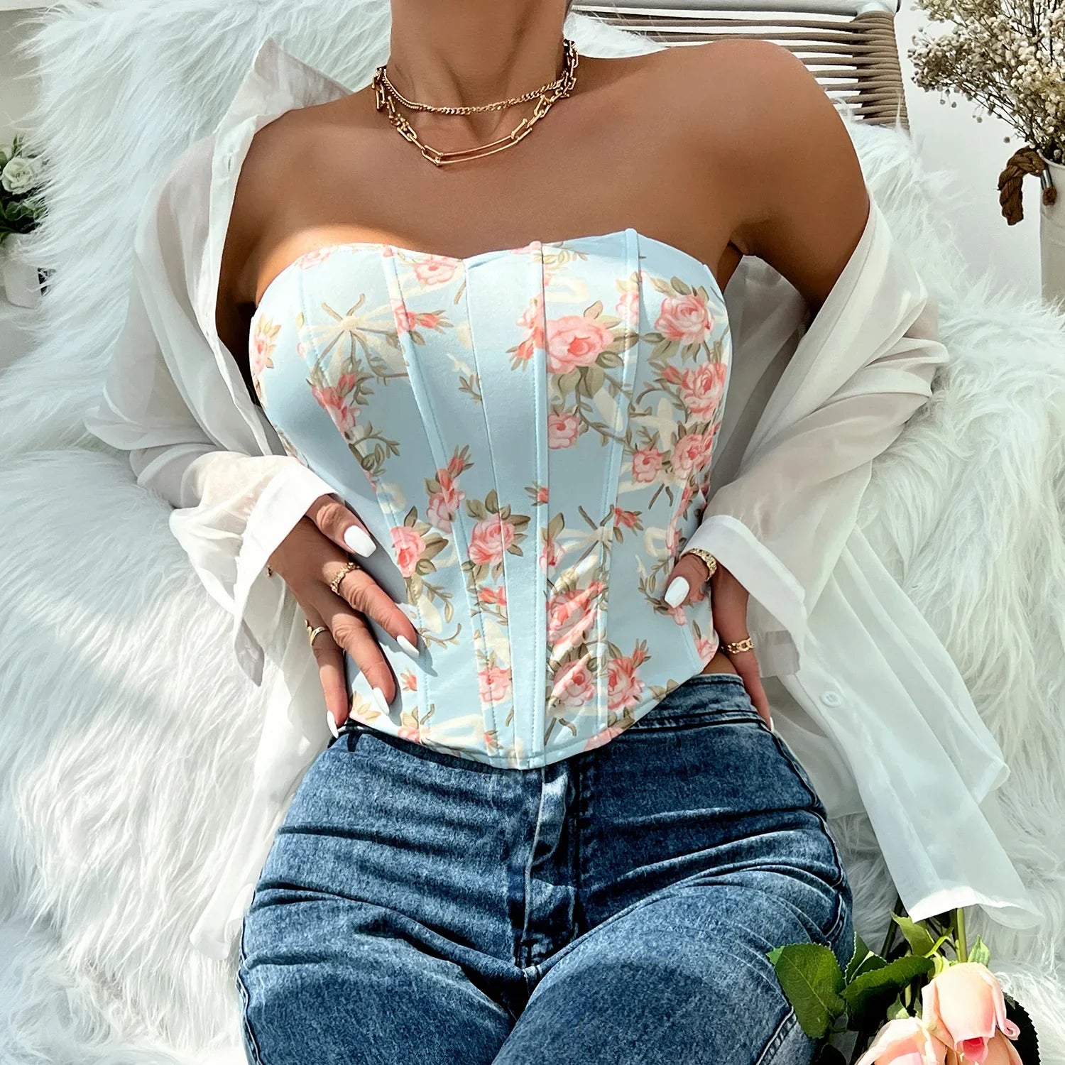 Analisa Floral Corset Top