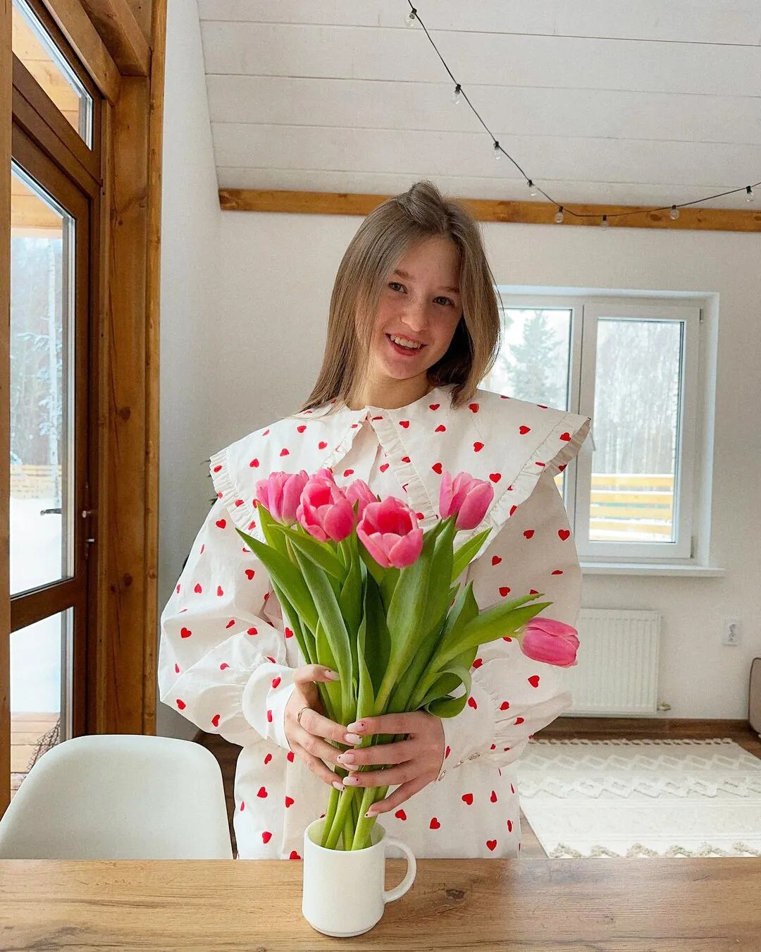'Love In The Air' Heart Printed Shirt