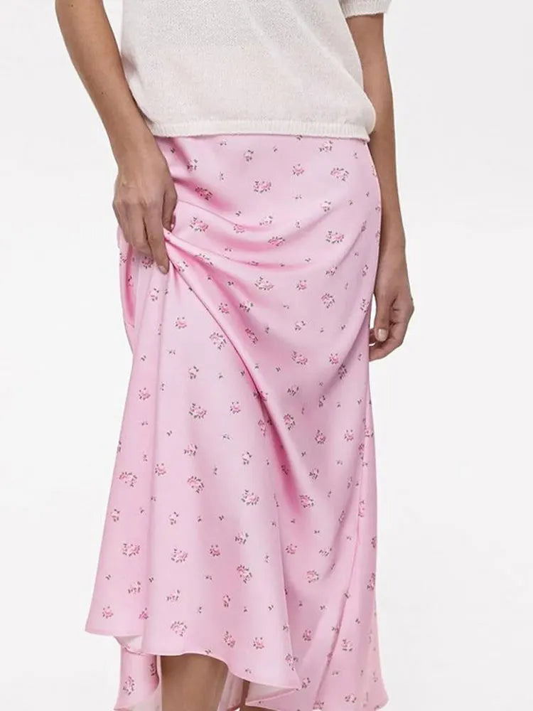 Deena High Waist Printed Skirt
