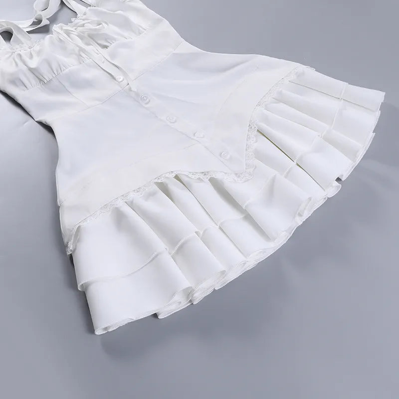 Whispering Winds Mini Wrap Charm Dress