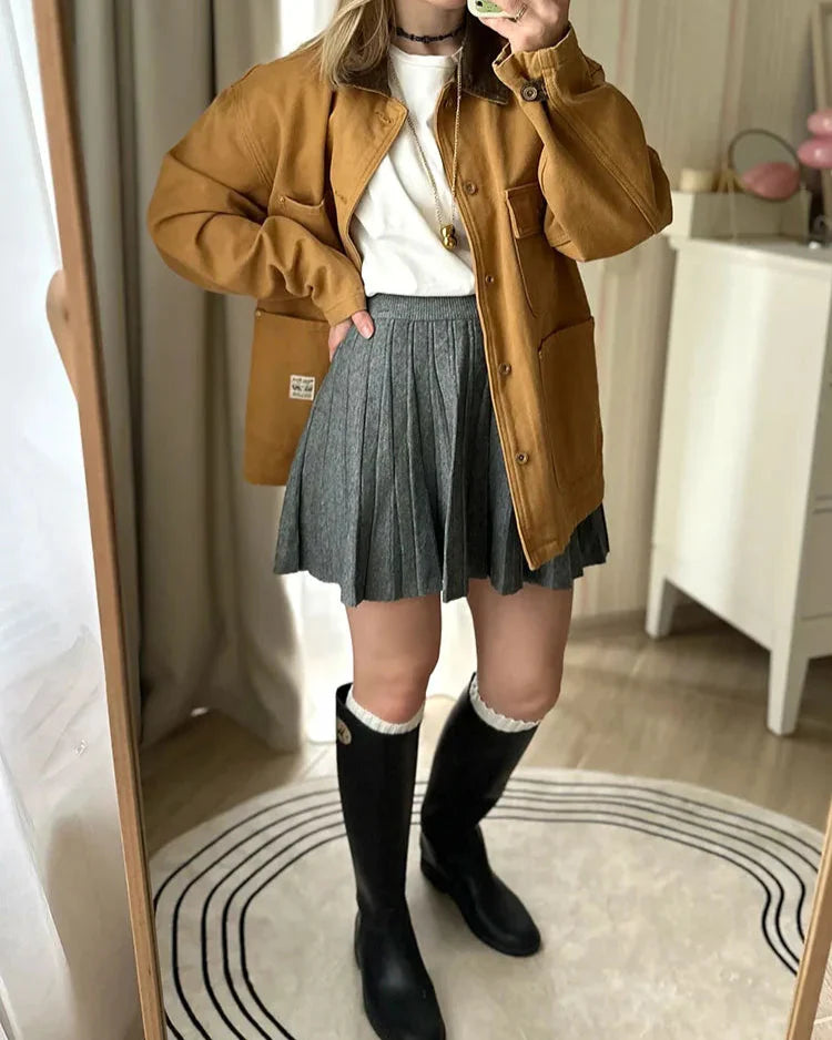 Doreen Mini Pleated A line Skirt