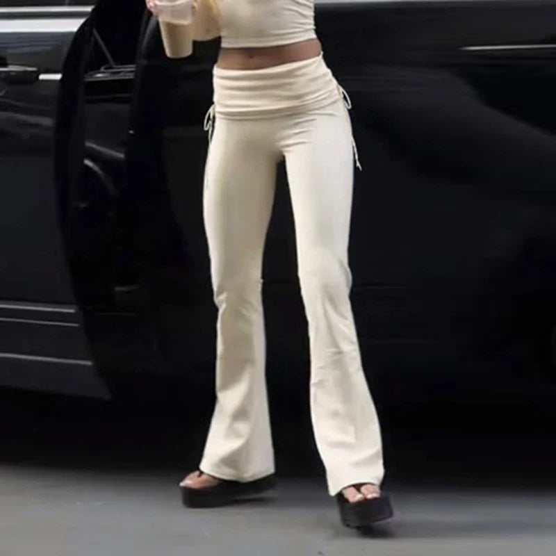 Emmalyn Drawstring Flare Pants