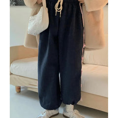Bow Knot Stripe Drawstring Joggers