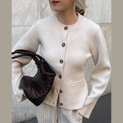 Aella Round Neck Pocket Coat