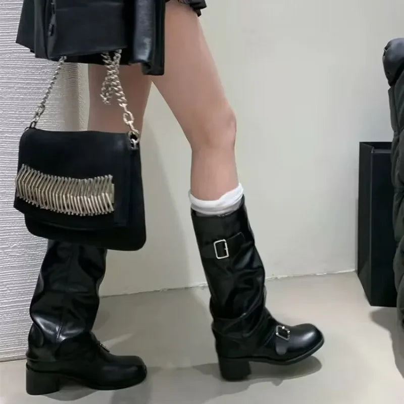 Veridian Knee High Boots