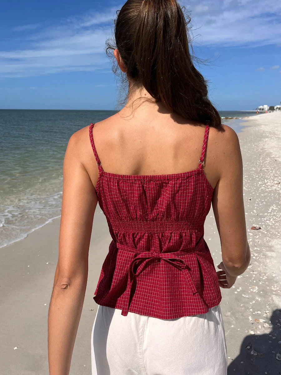 Printed Babydoll Cami Top
