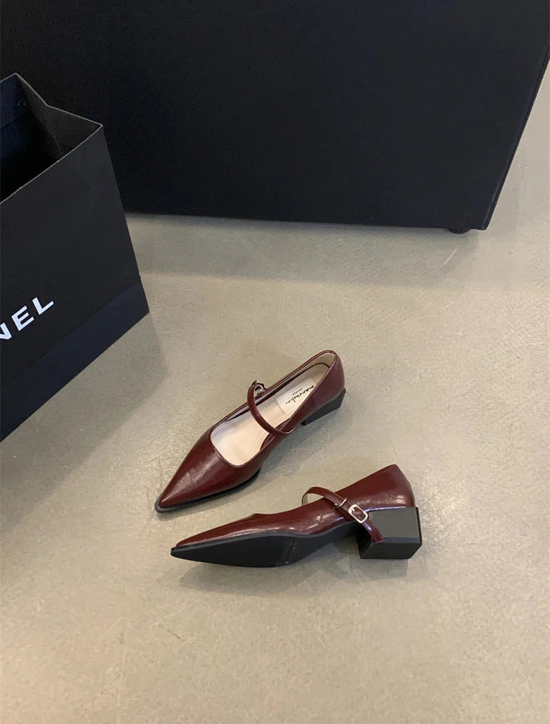 Keely Retro Pointed Toe Pumps