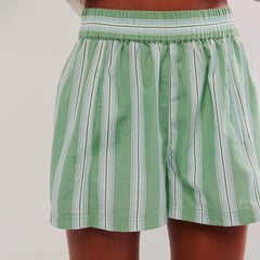 Effortless Mid-Waist Elastic Shorts - Multi-Color Summer Comfort