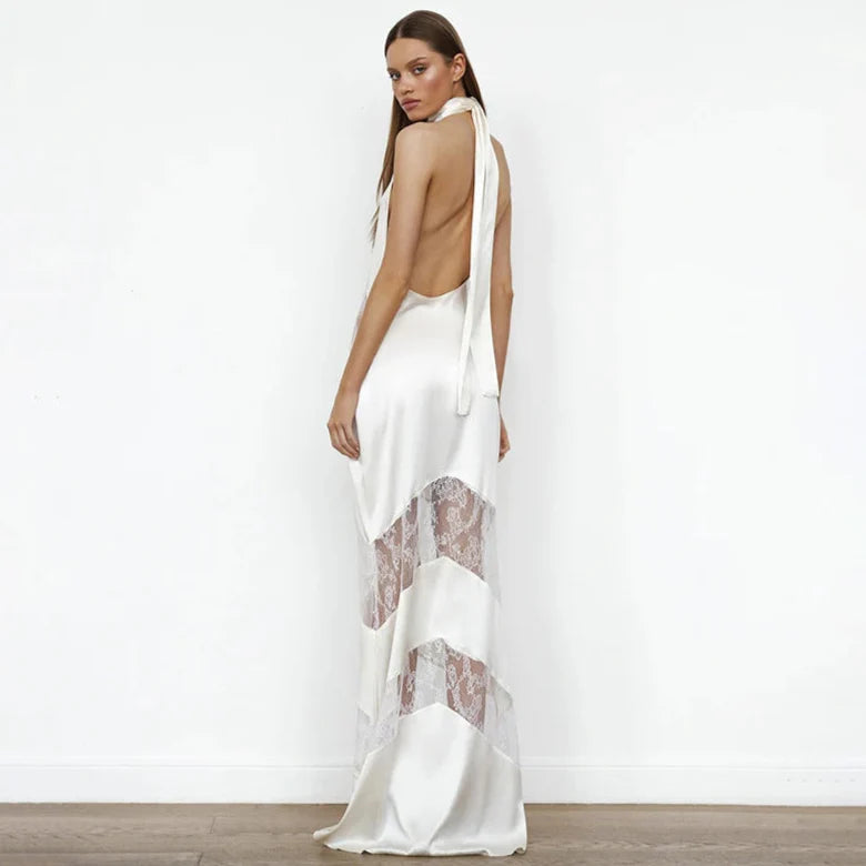 Santana See Through Halter Neck Dress