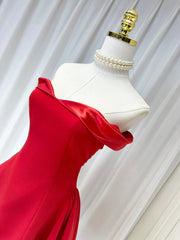 Satin Contrast Off-shoulder Mini Dress