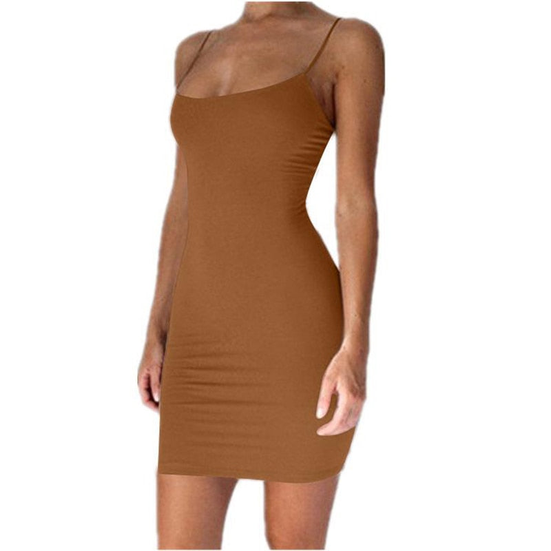Spaghetti Strap Camisole Mini Dress
