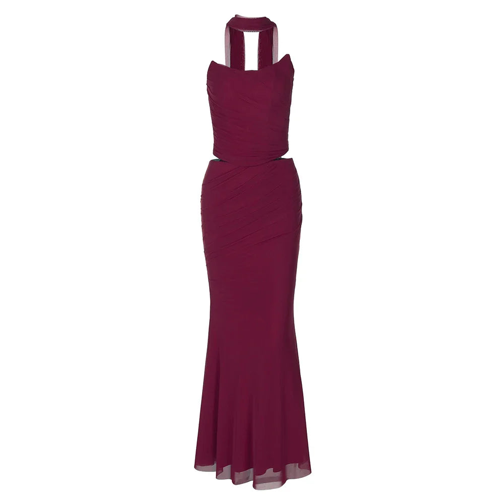 Bellamy Strapless Set With Scarf