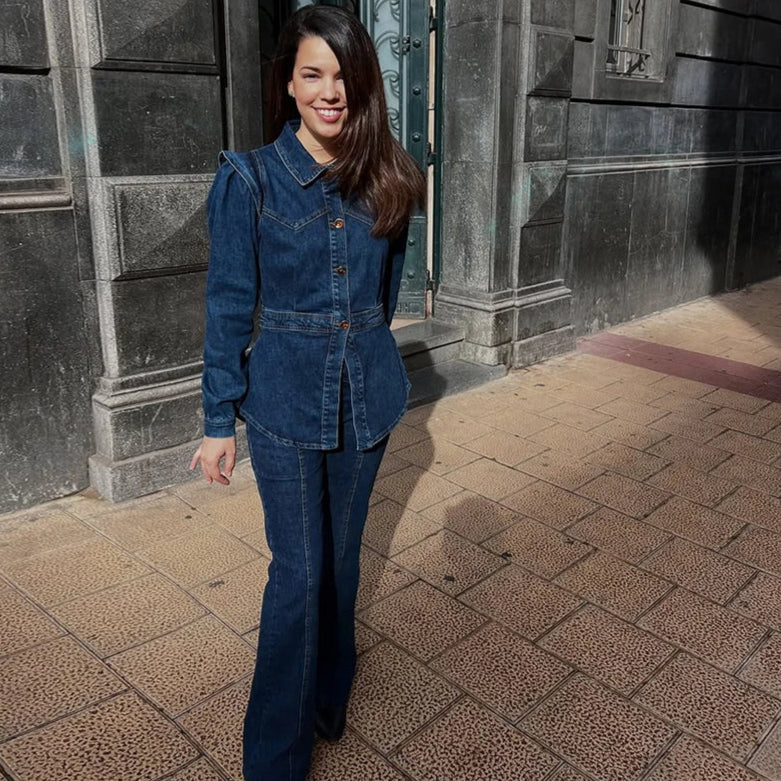 Darian Denim Jacket Pants Set