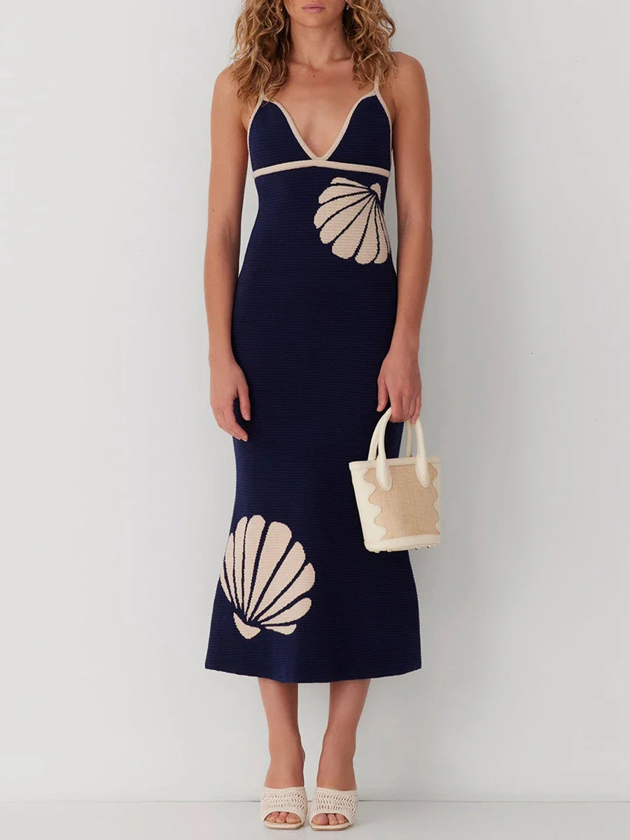Colette Knit V Neck Dress