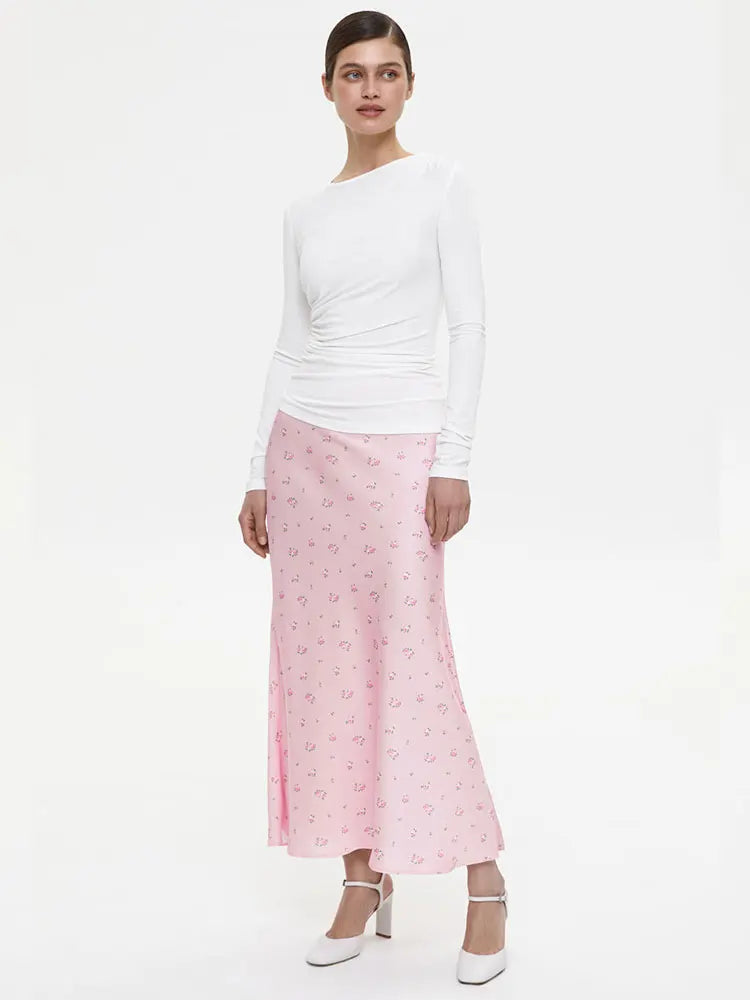 Deena High Waist Printed Skirt