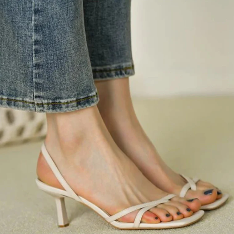 Madori Square Toe Heels