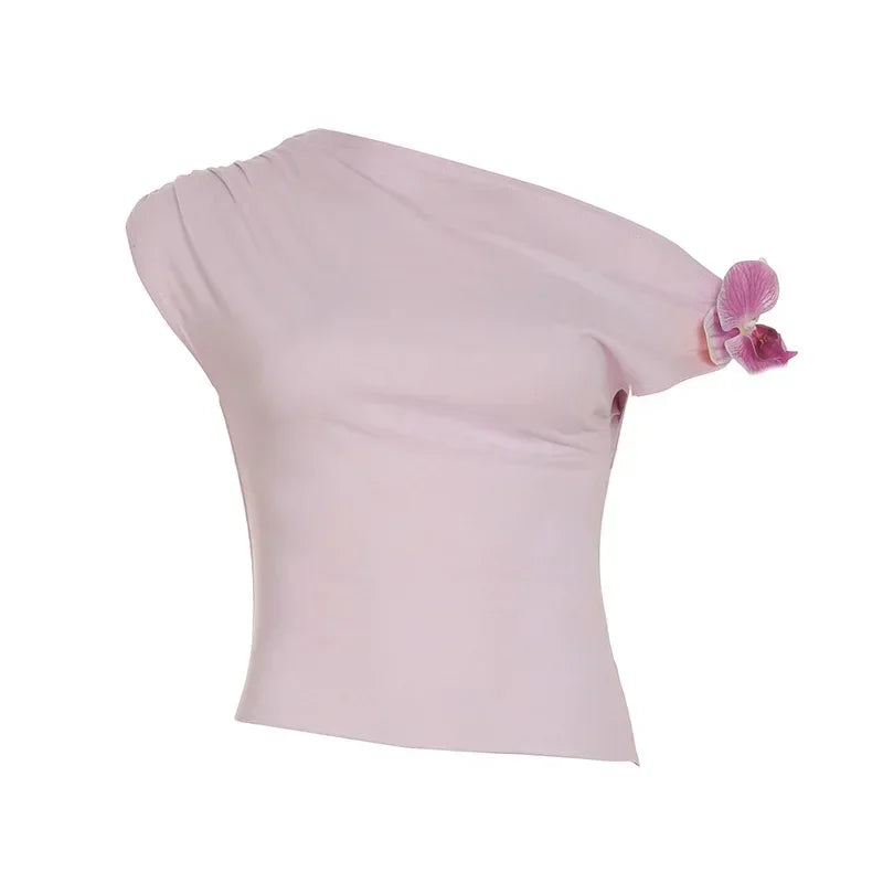 3d Orchid Off Shoulder Top