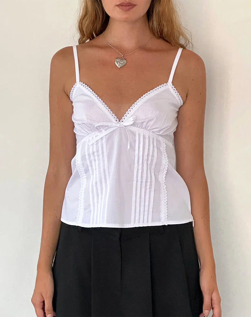 Bow Tie Up Cami Top