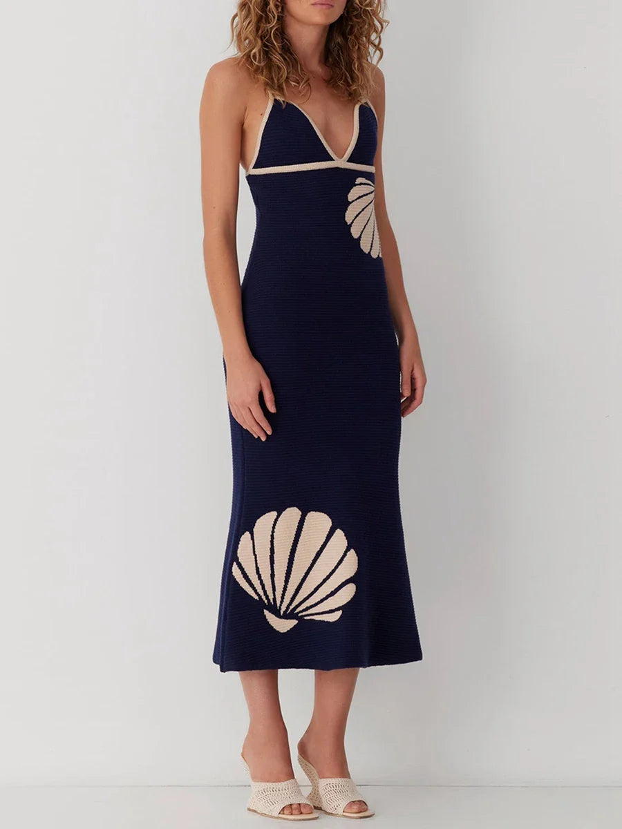 Colette Knit V Neck Dress