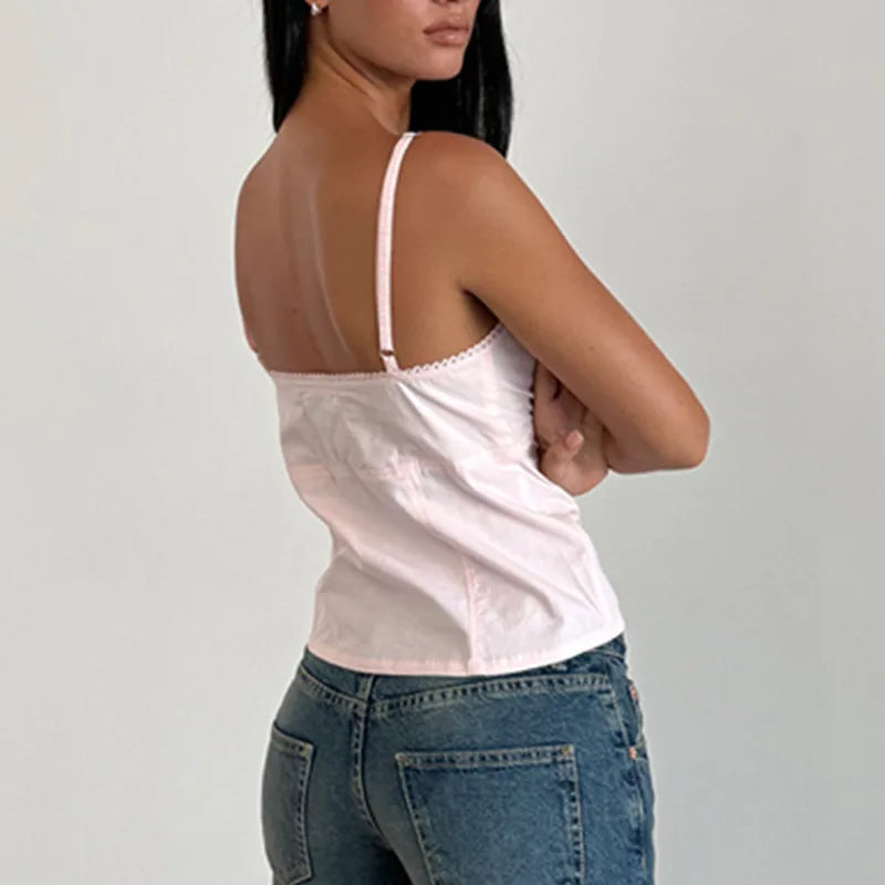 Bow Tie Up Cami Top