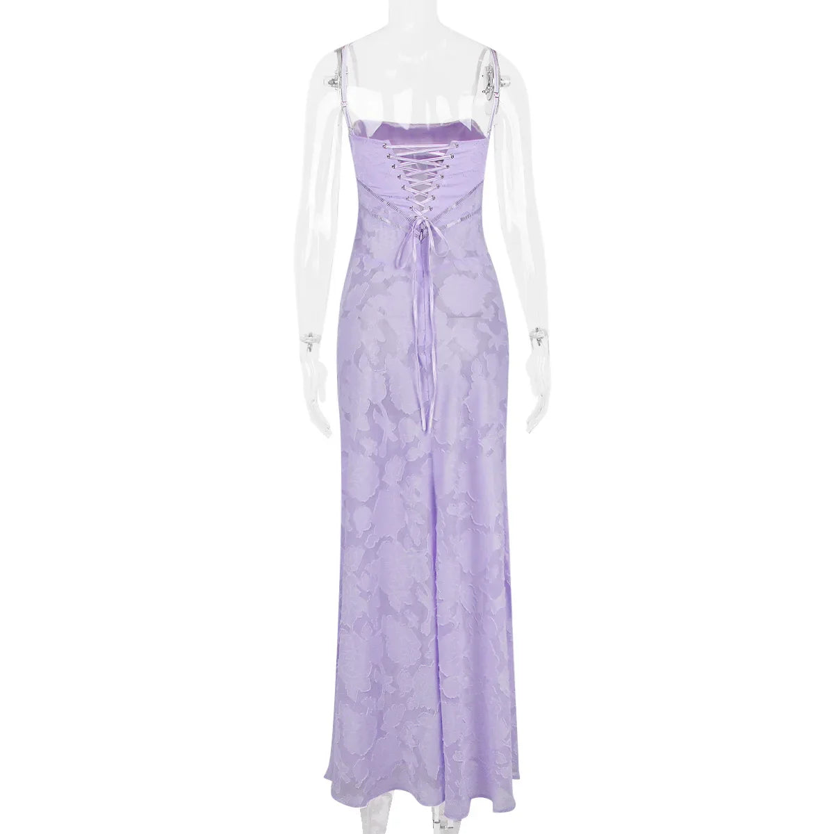 Floral Print Sheer Maxi Dress