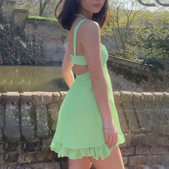 Botanical Bliss Ruffle Dress