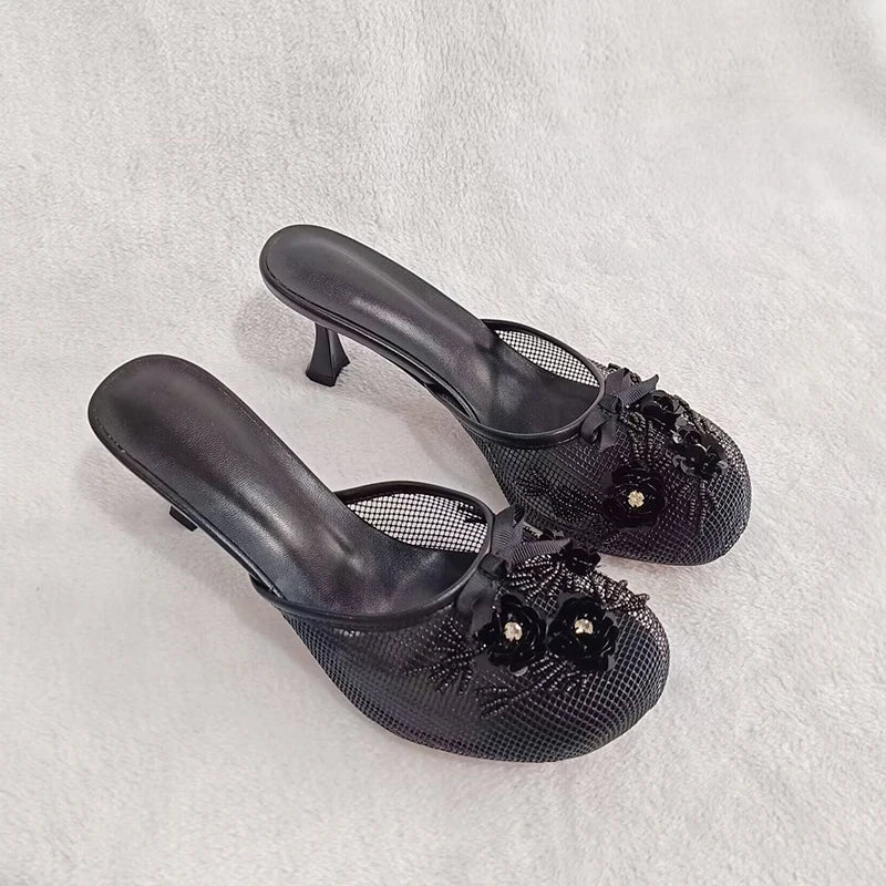 Bridget Mesh Heels