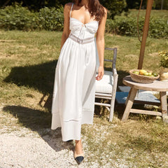 White Long Cami Dress