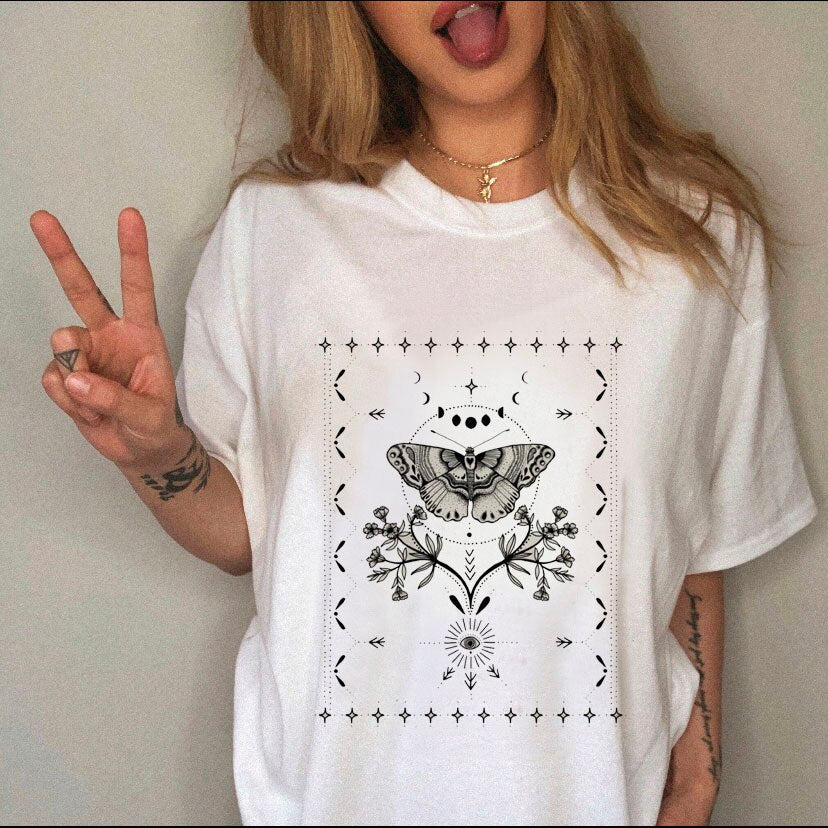 Strawberry Tarot Shirt 90s Lady Fashion Tees