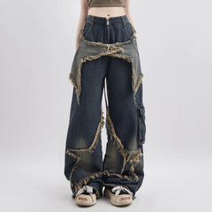 Blue Fashion Hip Hop Vintage Straight Autumn 's Jeans