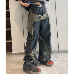 Blue Fashion Hip Hop Vintage Straight Autumn 's Jeans