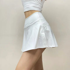 Yoga Sports Elastic A Line Fitness Mini Skirt