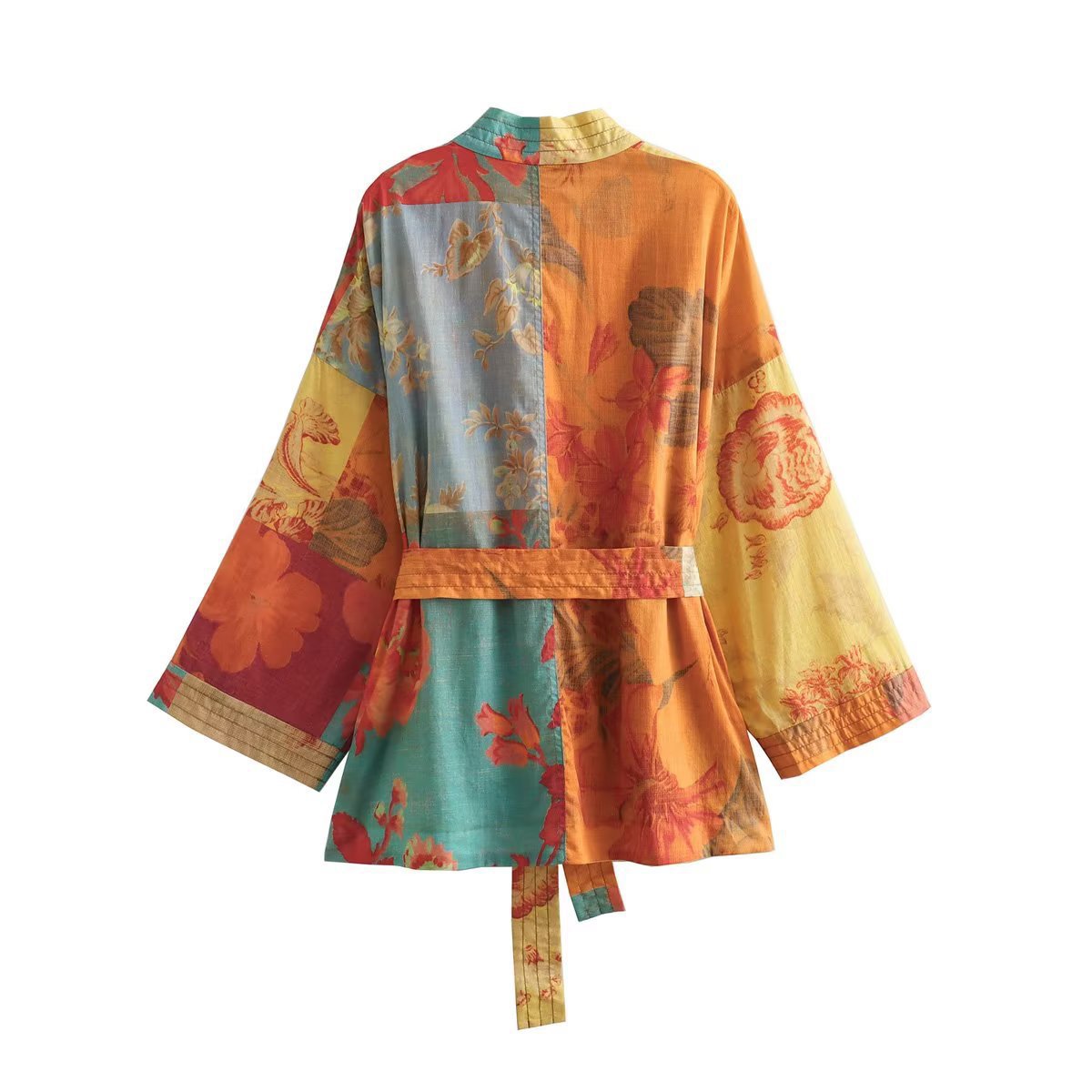Fashion Printed Cardigan and Skirt Set