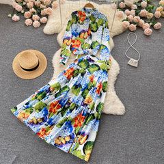 Flaxmaker Retro Printed Holiday Two Piece Set