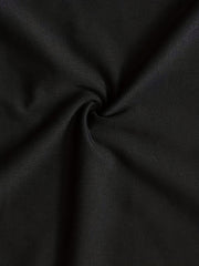 Newspaper Print Pockets Split-Joint A-Line Half Sleeves Round-Neck Midi Dresses