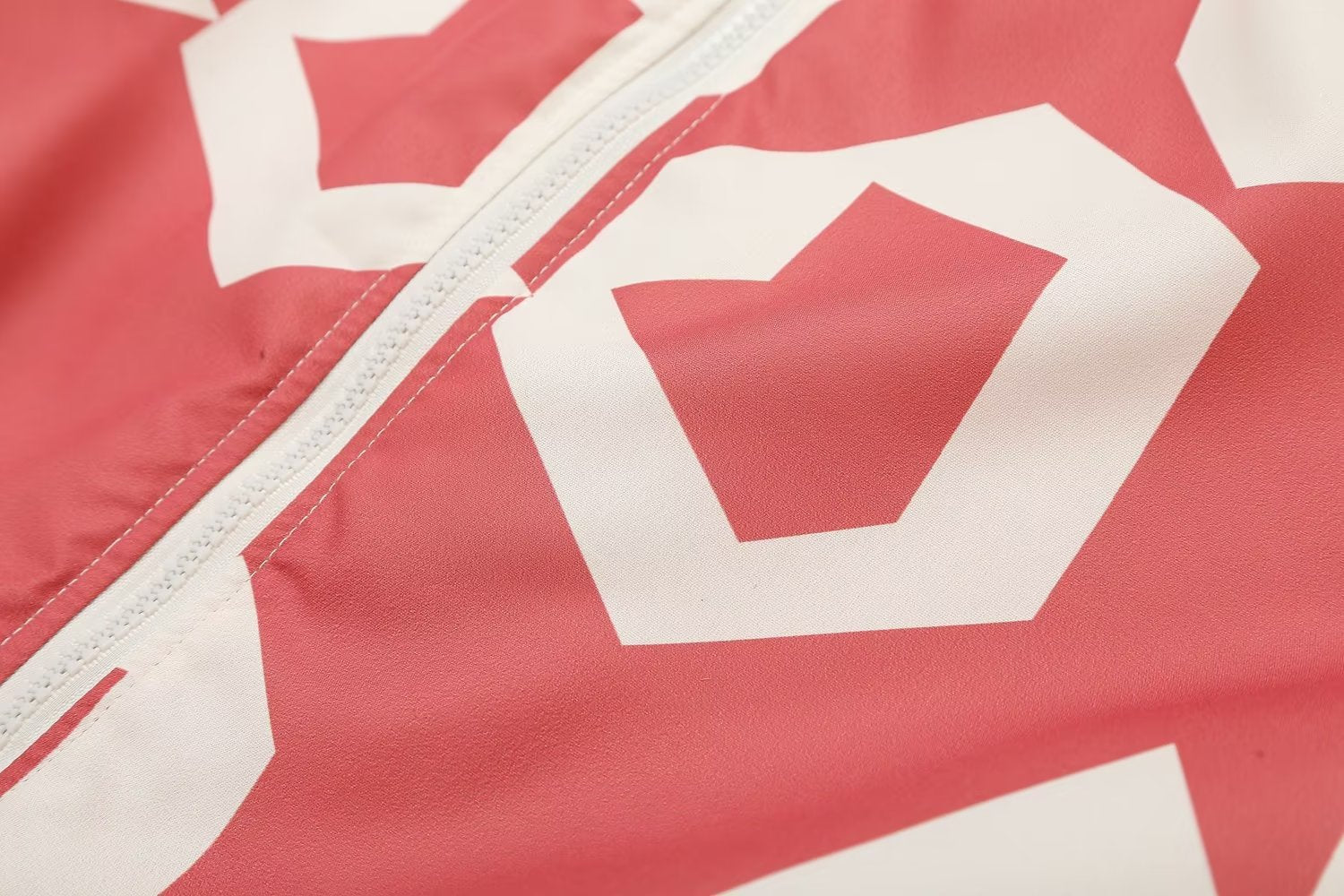 Zipper Printed Cotton Coat