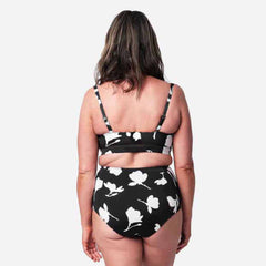 Plus Size Printed  High Waist Bikini Swimsuit