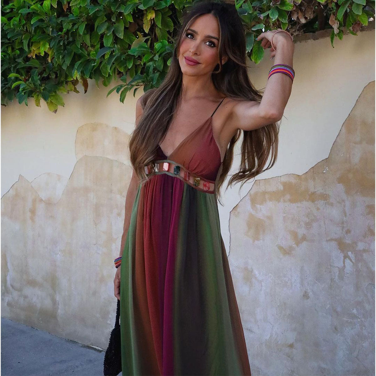 Sling Ombre Printed Dress