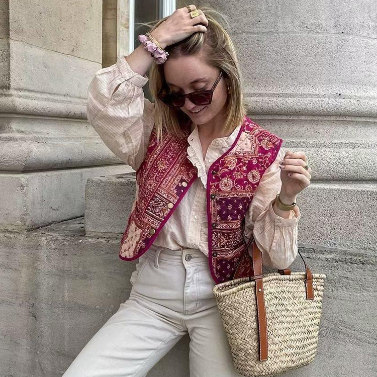 Ethnic Printed Cotton Waistcoat
