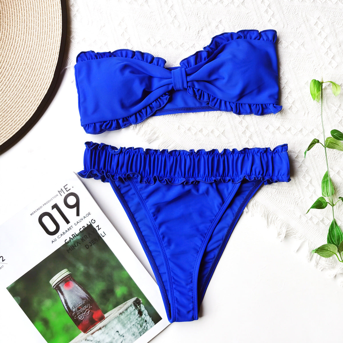 Bandeau Ruffle Bikini