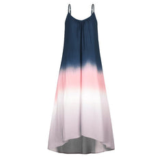 Flaxmaker Gradient Color Block Dress