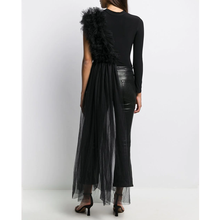 Flaxmaker Stereoscopic Yarn Breast Top Two Piece Set