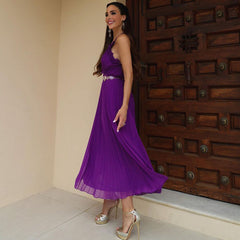 Sling Lace Backless Dress