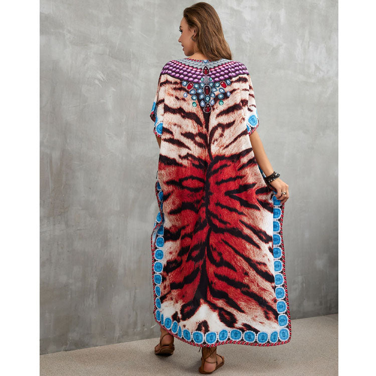 Printed Beach Holiday Cover Up