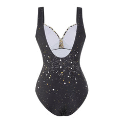 Printed One Piece Swimsuit and Sarong Flaxmaker