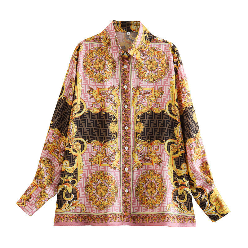 Casual Printed Shirt and Pants Set Flaxmaker